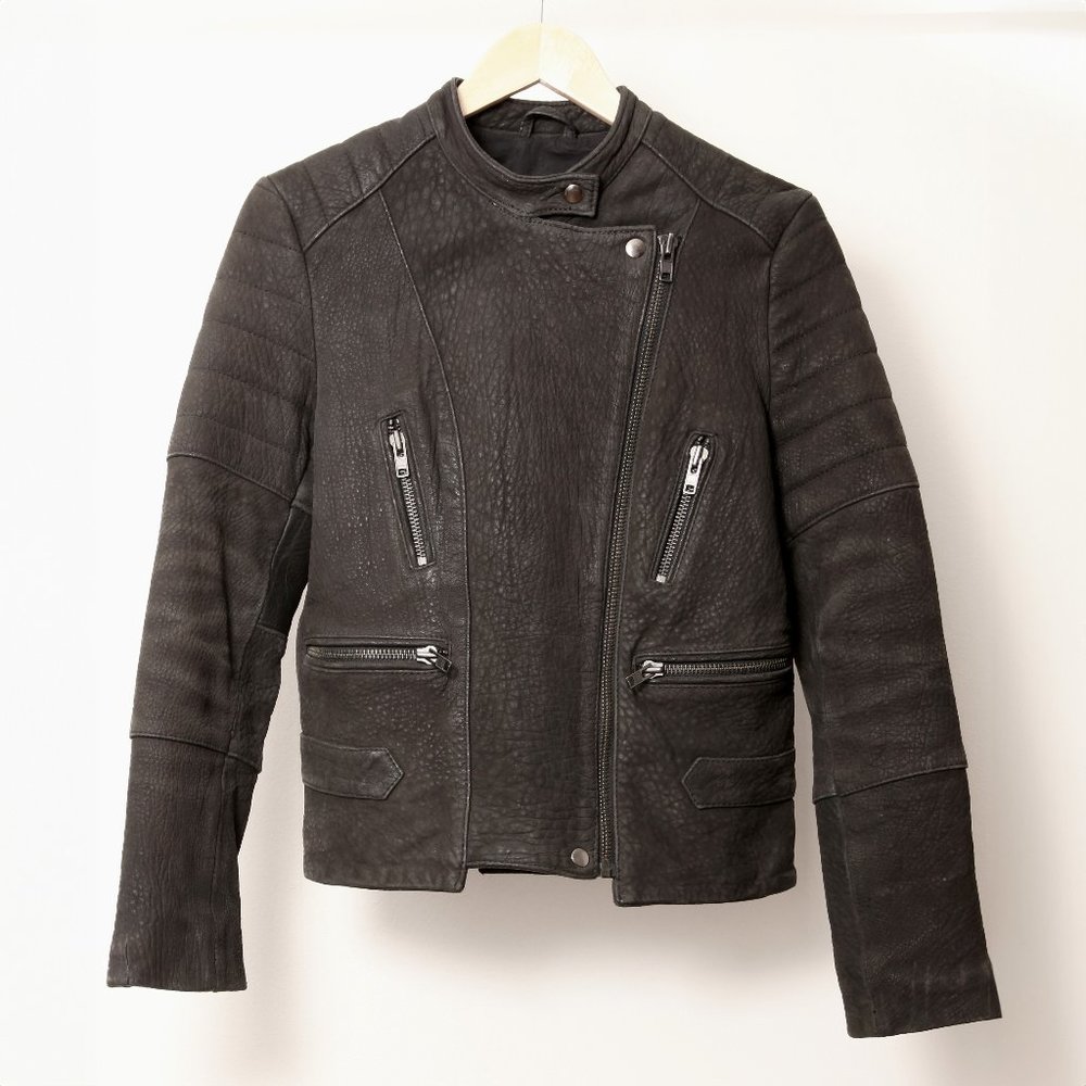Samsoe & Samsoe Leather Moto Jacket